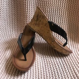 Black and Brown Wedges